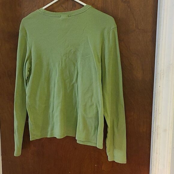 Large Old Navy Green Christmas Long Sleeve Top - Picture 5 of 5